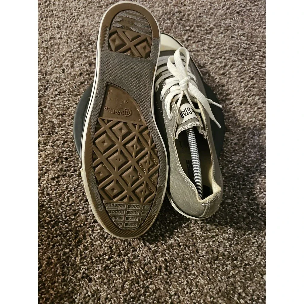 Converse Chuck Taylor All Star Low Gray Mens 11 Women’s 13 Sneakers Shoes